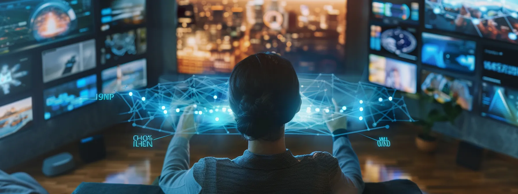 a person setting up their tv with the cobra iptv app on the screen, surrounded by various payment plan options and network settings.
