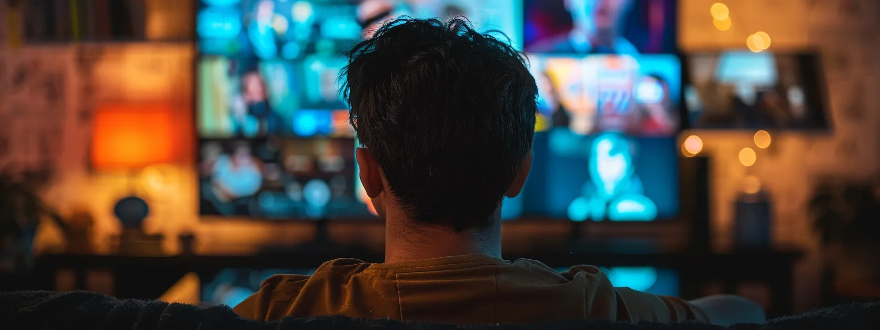 a person watching ralph macchio in crisp quality on their computer screen, with a variety of iptv subscription options in front of them for comparison.