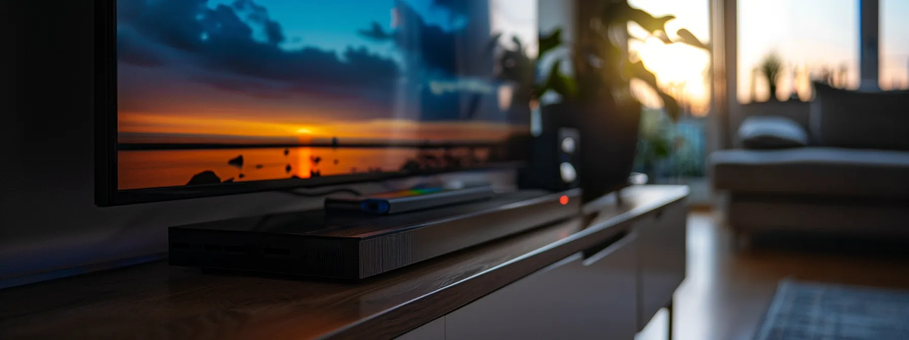 a sleek, modern 4k iptv setup shines next to a bulky, outdated cable box, highlighting the contrast between cutting-edge technology and traditional tv services.